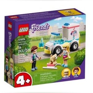 Lego friends pet clinic ambulance set 41694 new in sealed package 54 pieces rare